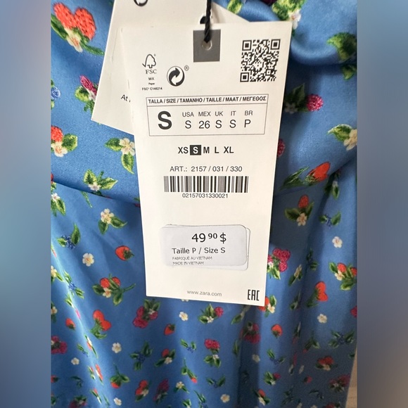 Zara Dress Small NWT - Picture 7 of 9